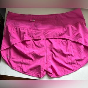 Sonic Pink Lululemon Speed Up Shorts 4”